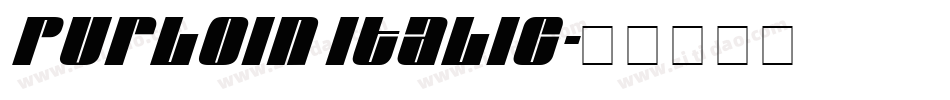 Purloin Italic字体转换